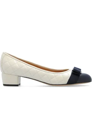 Salvatore Ferragamo Dames, Schoenen, Wit, Maat: 36 1/2 EU Leer