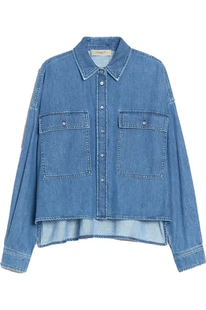 Max Mara Dames, Blouses & Shirts, Blauw, Maat: XS Denim