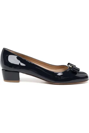 Salvatore Ferragamo Dames, Schoenen, Zwart, Maat: 38 EU Leer