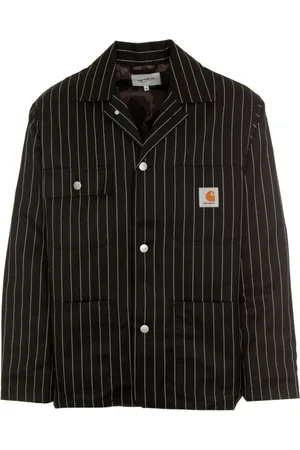 Carhartt Heren, Overhemden, Zwart, Maat: L Nylon