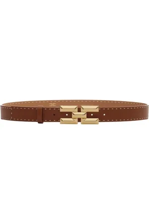 Elisabetta Franchi Dames, Accessoires, Bruin, Maat: L Leer