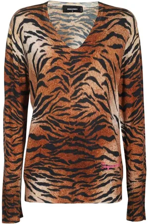 Dsquared2 Dames, Truien, Veelkleurig, Maat: XS Wol