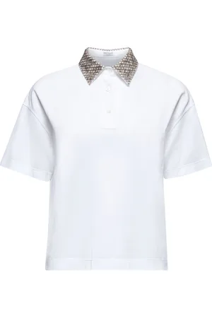 Brunello Cucinelli Dames, Tops, Wit, Maat: XS Katoen