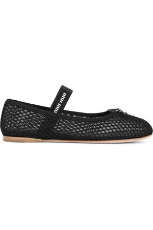 Miu Miu Dames, Schoenen, Zwart, Maat: 37 1/2 EU Polyamide
