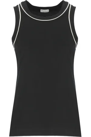 Brunello Cucinelli Dames, Tops, Zwart, Maat: M Katoen