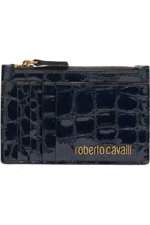 Roberto Cavalli Dames, Accessoires, Blauw, Maat: ONE Size Leer