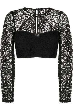Self-Portrait Dames, Blouses & Shirts, Zwart, Maat: 2XS