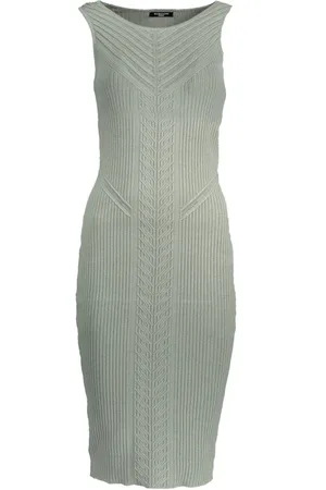 Guess Dames, Jurken, Groen, Maat: XL Leer