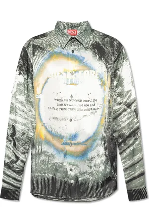 Diesel Heren, Overhemden, Veelkleurig, Maat: L Viscose