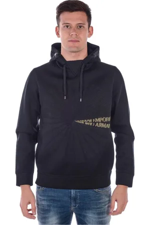 Emporio Armani Heren, Sweatshirts & Hoodies, Zwart, Maat: XL