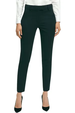 Brooks Brothers Dames, Broeken, Zwart, Maat: S Wol