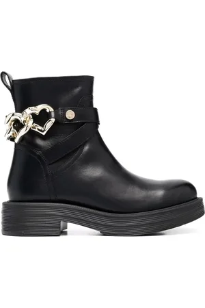 Moschino Dames, Schoenen, Zwart, Maat: 41 EU Leer