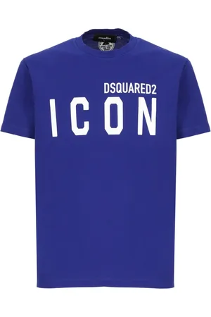 Dsquared2 Heren, Tops, Blauw, Maat: 2XL Katoen