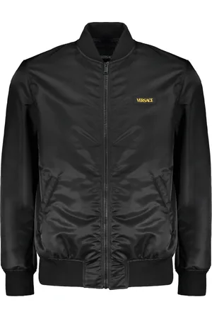 VERSACE Heren, Jassen, Zwart, Maat: L Polyamide