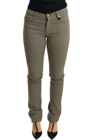 ERMANNO SCERVINO Dames, Jeans, Groen, Maat: W26 Katoen