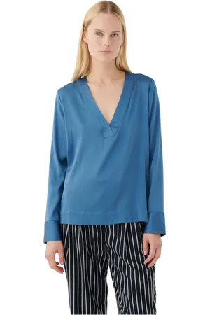 Dea Kudibal Dames, Blouses & Shirts, Blauw, Maat: XS Zijde