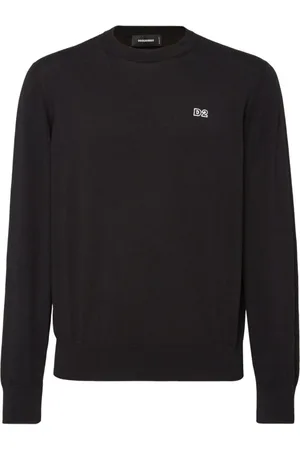 Dsquared2 Heren, Sweatshirts & Hoodies, Zwart, Maat: S Katoen