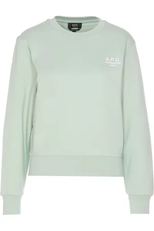 A.P.C. Dames, Sweatshirts & Hoodies, Groen, Maat: M Katoen