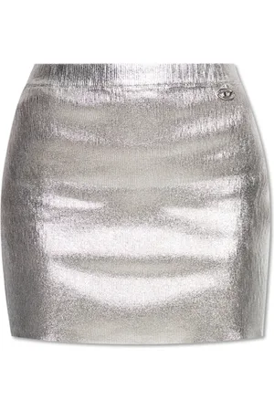 Diesel Dames, Rokken, Grijs, Maat: XS Katoen