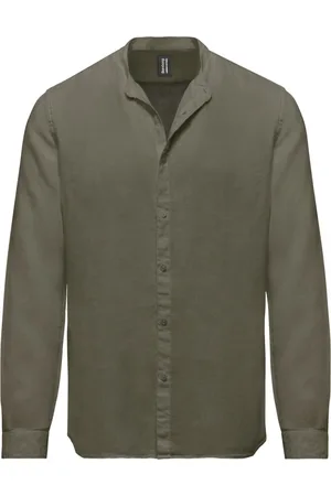 Bomboogie Heren, Overhemden, Groen, Maat: 2XL Linnen