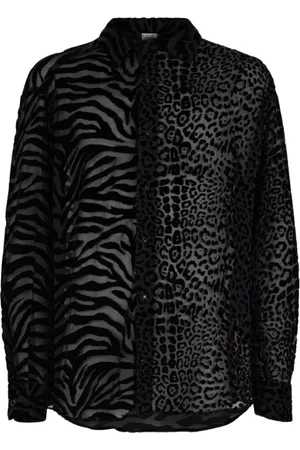 Roberto Cavalli Heren, Overhemden, Zwart, Maat: L