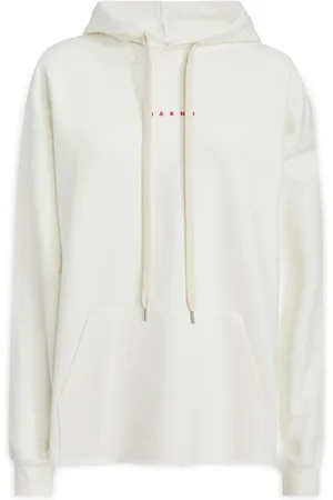 Marni Dames, Sweatshirts & Hoodies, Wit, Maat: 3XS Katoen