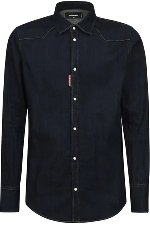 Dsquared2 Heren, Overhemden, Blauw, Maat: L Denim