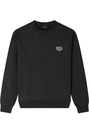 A.P.C. Heren, Sweatshirts & Hoodies, Zwart, Maat: S Katoen