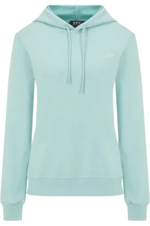 A.P.C. Dames, Sweatshirts & Hoodies, Blauw, Maat: L Katoen