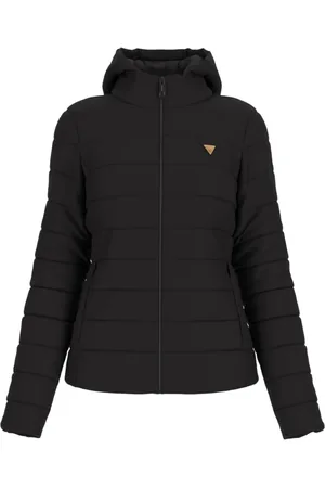 Guess Dames, Jassen, Zwart, Maat: XS Leer