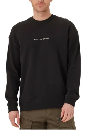 Scotch&Soda Heren, Sweatshirts & Hoodies, Zwart, Maat: M
