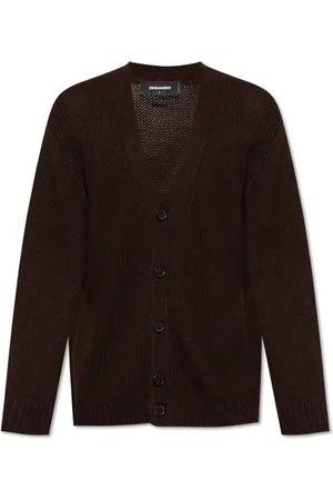 Dsquared2 Heren, Truien, Bruin, Maat: S Wol