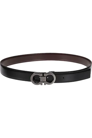 Salvatore Ferragamo Heren, Accessoires, Zwart, Maat: 105 CM Leer