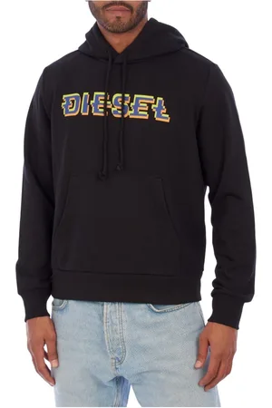 Diesel Heren, Sweatshirts & Hoodies, Zwart, Maat: M Katoen