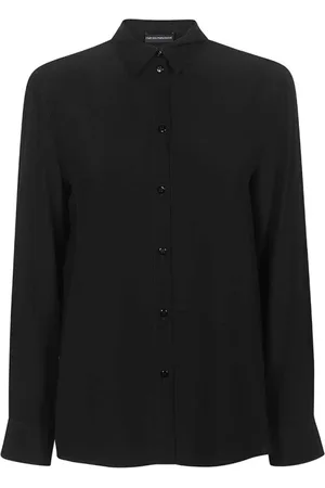 Emporio Armani Dames, Blouses & Shirts, Zwart, Maat: M Zijde