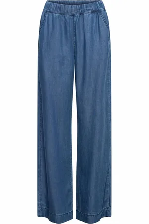 &Co Woman Dames, Broeken, Blauw, Maat: L