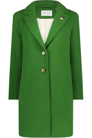 Fabienne Chapot Dames, Mantels, Groen, Maat: XL Wol