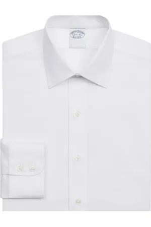 Brooks Brothers Heren, Overhemden, Wit, Maat: 3XL Katoen