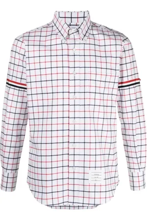 Thom Browne Heren, Overhemden, Veelkleurig, Maat: L Katoen