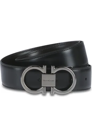 Salvatore Ferragamo Heren, Accessoires, Zwart, Maat: 110 CM Leer
