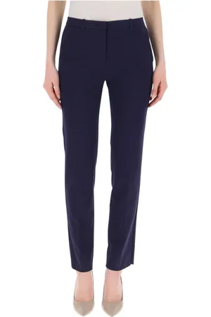 Emporio Armani Dames, Broeken, Blauw, Maat: S Katoen