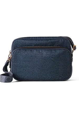 Borbonese Dames, Tassen, Blauw, Maat: ONE Size Denim
