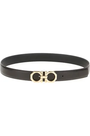 Salvatore Ferragamo Heren, Accessoires, Zwart, Maat: 110 CM Leer