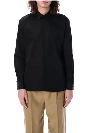 Saint Laurent Heren, Overhemden, Zwart, Maat: 2XL Katoen