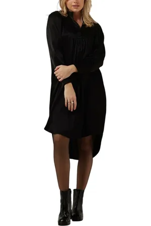 Co`Couture Dames, Jurken, Zwart, Maat: S Poliester