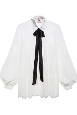 ANIYE BY Dames, Blouses & Shirts, Wit, Maat: XS Satijn
