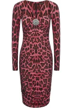 Roberto Cavalli Dames, Jurken, Roze, Maat: M