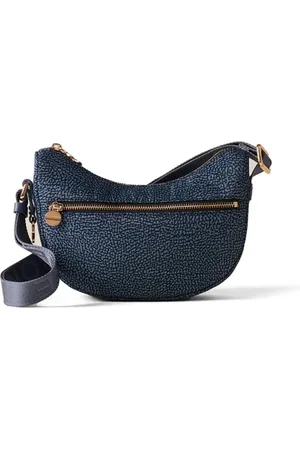 Borbonese Dames, Tassen, Blauw, Maat: ONE Size Denim