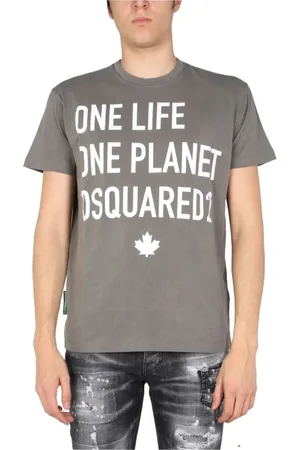 Dsquared2 Heren, Tops, Grijs, Maat: L Katoen
