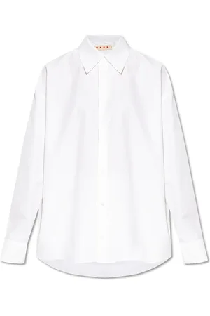 Marni Dames, Blouses & Shirts, Wit, Maat: S Katoen